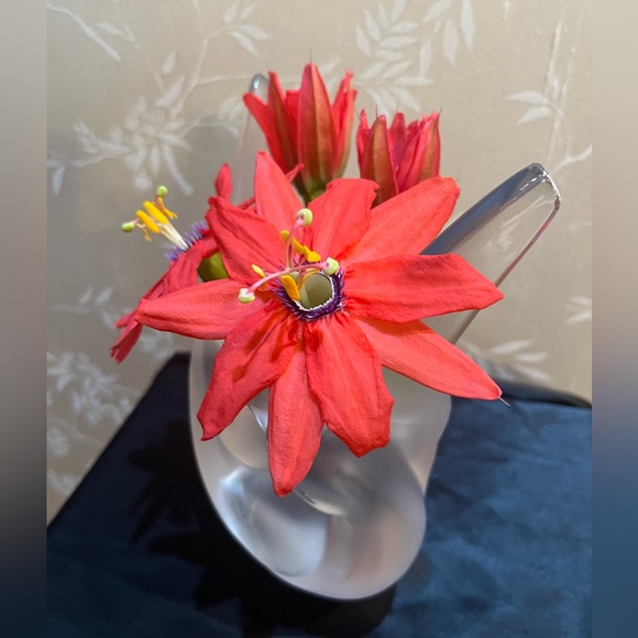 Lalique 🇫🇷Frosted Crystal 12258 Sylvie Doves Vase - Picture 5 of 11